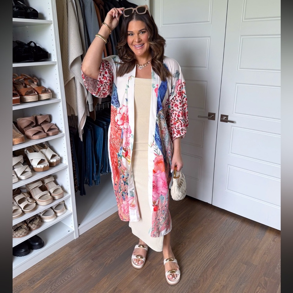 Floral Multicolor Women's Robe